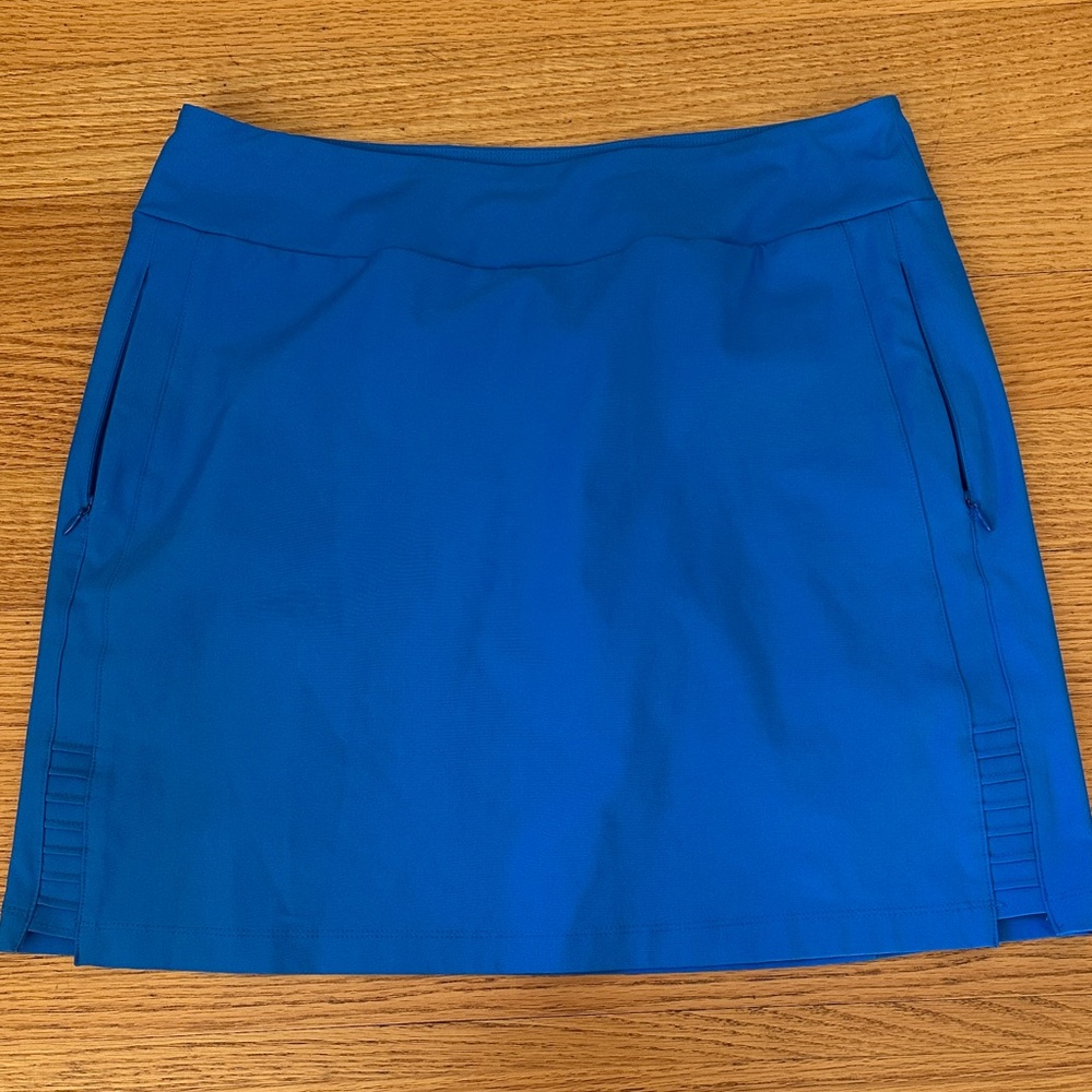 Elegant A-Line Skirt in Bold Blue